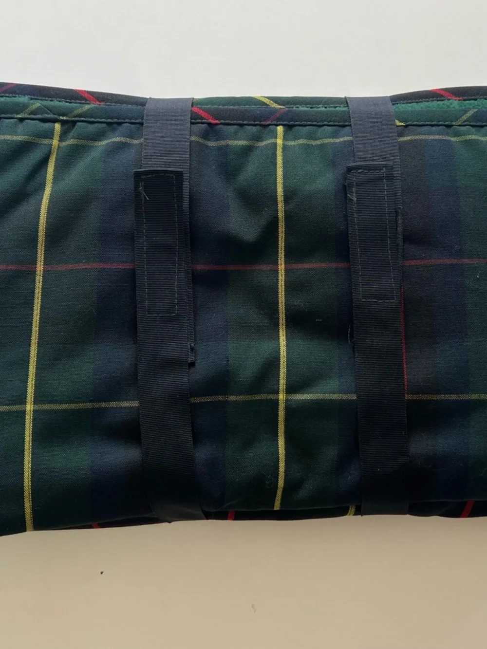 L.L. Bean Weekender Blanket Plaid Picnic Outdoor Roll Up Hunting Stewart Tartan
